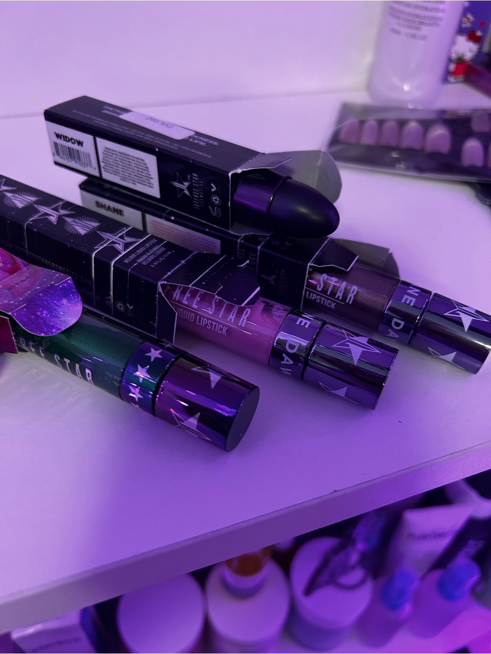 Jeffree Star  Liquid Lipstick Bundle 3— Purple & Green Hues